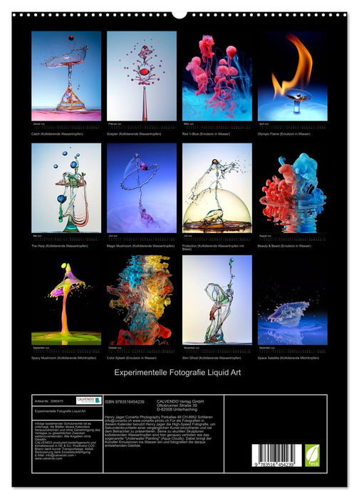 Experimentelle Fotografie Liquid Art (CALVENDO Premium Wandkalender 2026)
