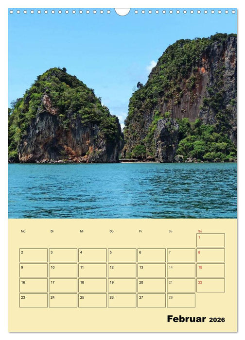 Südthailand (CALVENDO Wandkalender 2026)