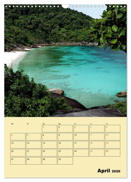 Südthailand (CALVENDO Wandkalender 2026)