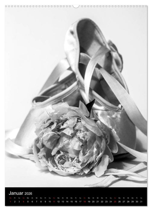 Ballett in Schwarzweiss (CALVENDO Premium Wandkalender 2026)