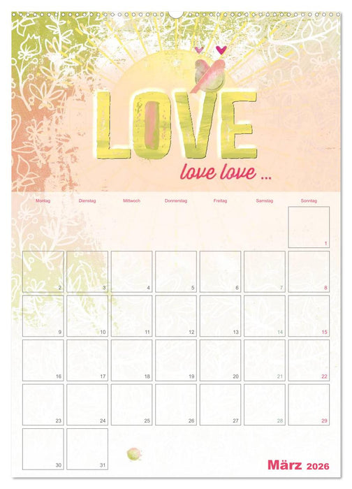 Liebe macht glücklich (CALVENDO Premium Wandkalender 2026)