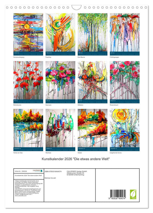 Kunstkalender 2026 "Die etwas andere Welt" (CALVENDO Wandkalender 2026)