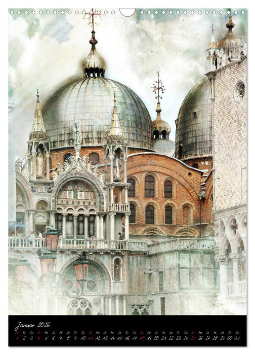 Venezia 2026 Stadt der Träume (CALVENDO Wandkalender 2026)