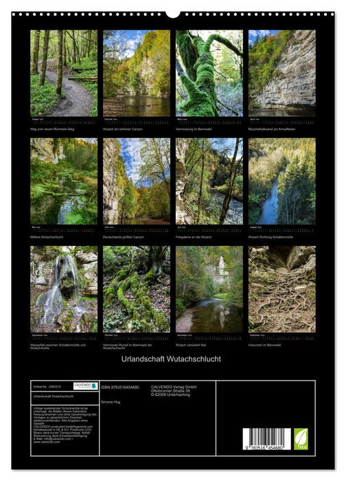 Urlandschaft Wutachschlucht (CALVENDO Premium Wandkalender 2026)