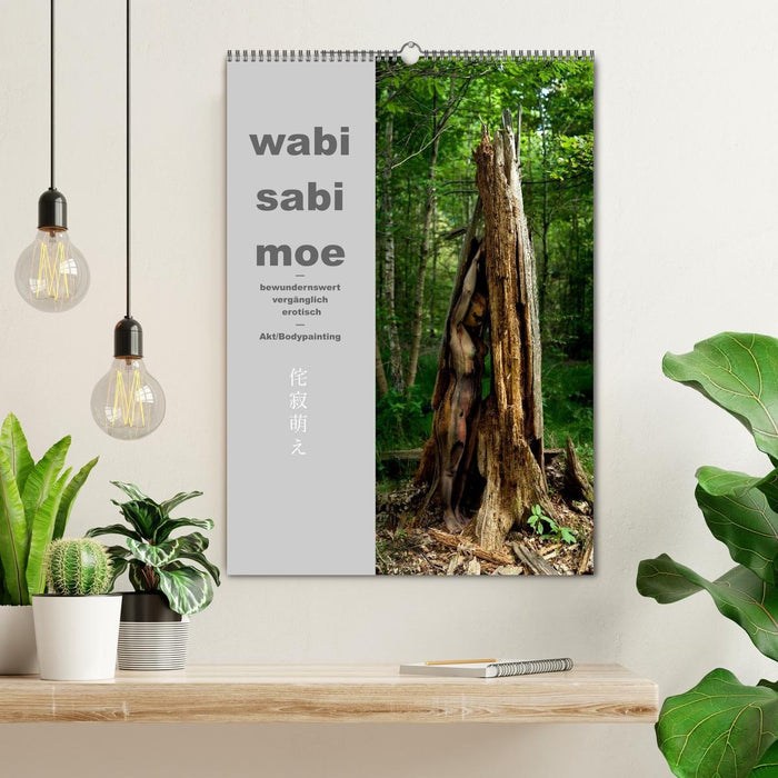 wabi sabi moe — bewundernswert vergänglich erotisch — Akt/Bodypainting (CALVENDO Wandkalender 2026)