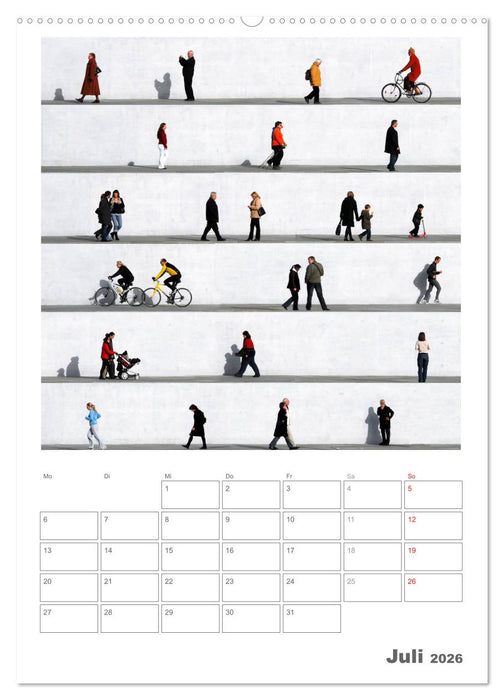 Wall People - Bilderserie von Eka Sharashidze (CALVENDO Premium Wandkalender 2026)