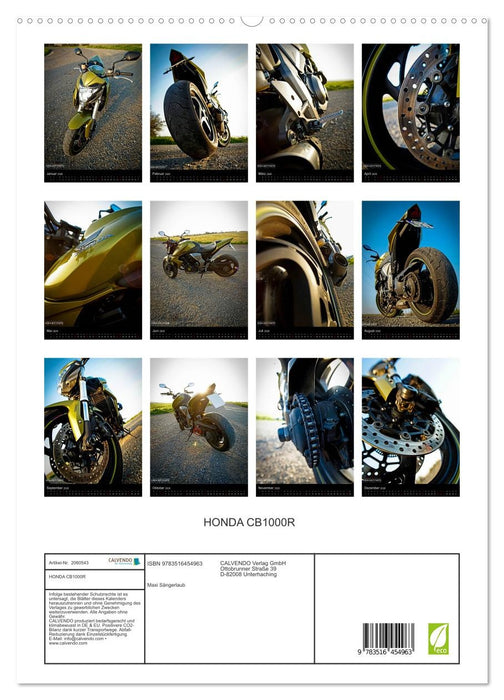 HONDA CB1000R (CALVENDO Premium Wandkalender 2026)