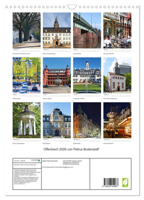 Offenbach 2026 von Petrus Bodenstaff (CALVENDO Wandkalender 2026)