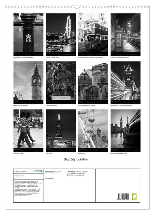 Big City London (CALVENDO Wandkalender 2026)