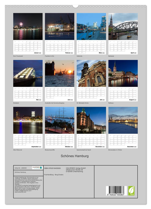 Schönes Hamburg (CALVENDO Premium Wandkalender 2026)