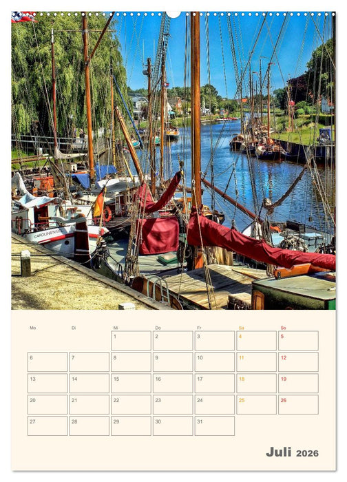 Ostfriesland - Carolinensiel, der Museumshafen (CALVENDO Premium Wandkalender 2026)