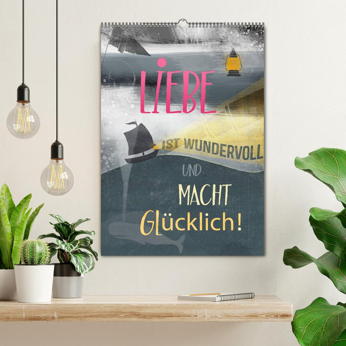 Liebe macht glücklich (CALVENDO Wandkalender 2026)