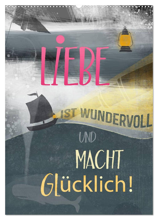 Liebe macht glücklich (CALVENDO Wandkalender 2026)