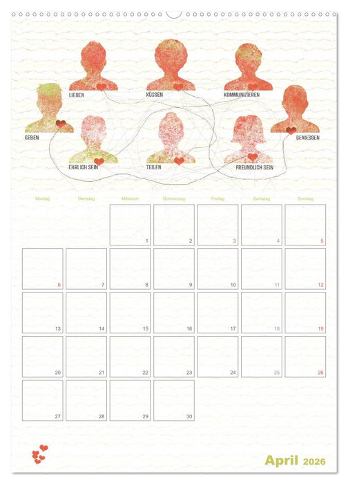 Liebe macht glücklich (CALVENDO Wandkalender 2026)