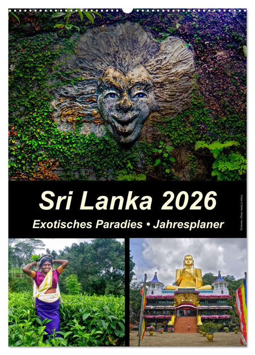 Sri Lanka 2026 - Exotisches Paradies - Jahresplaner (CALVENDO Wandkalender 2026)