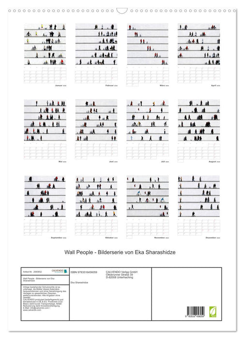 Wall People - Bilderserie von Eka Sharashidze (CALVENDO Wandkalender 2026)