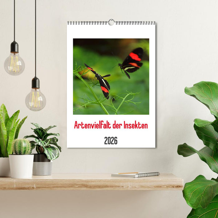 Artenvielfalt der Insekten (CALVENDO Wandkalender 2026)