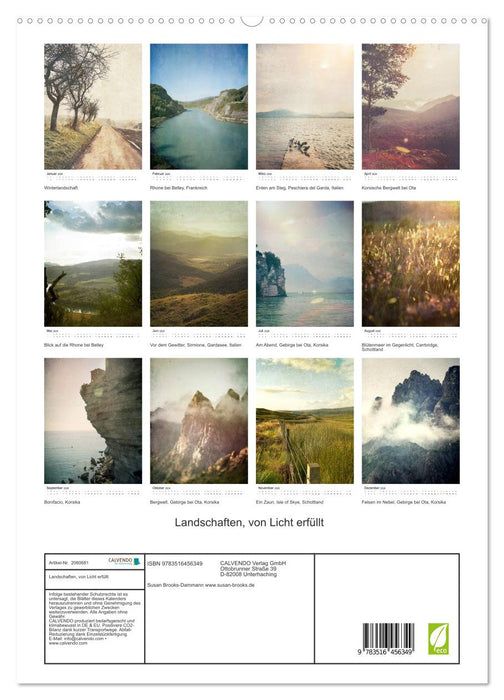 Landschaften, von Licht erfüllt (CALVENDO Premium Wandkalender 2026)