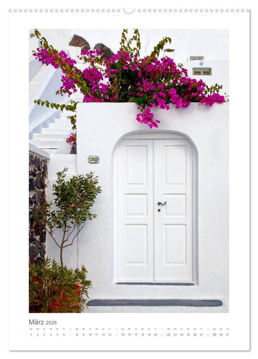 SANTORINI - INSEL DES LICHTS (CALVENDO Premium Wandkalender 2026)
