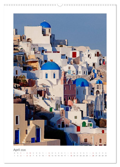 SANTORINI - INSEL DES LICHTS (CALVENDO Premium Wandkalender 2026)