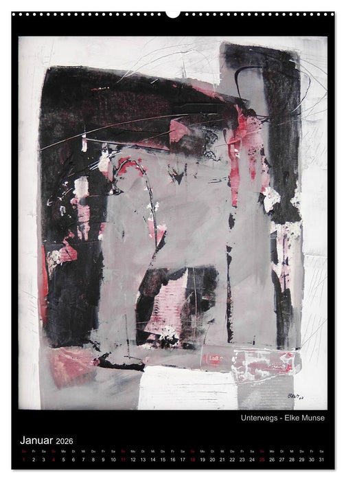 Kunstkalender der Moerser Palette e.V. - Abstraktes (CALVENDO Premium Wandkalender 2026)