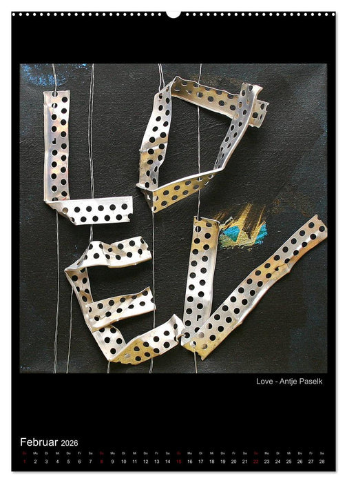 Kunstkalender der Moerser Palette e.V. - Abstraktes (CALVENDO Premium Wandkalender 2026)