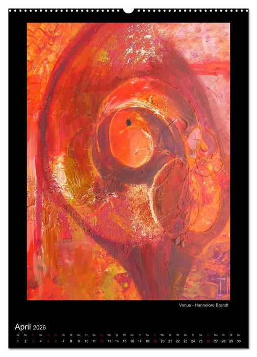 Kunstkalender der Moerser Palette e.V. - Abstraktes (CALVENDO Premium Wandkalender 2026)