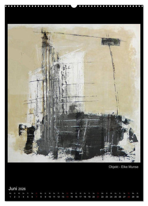Kunstkalender der Moerser Palette e.V. - Abstraktes (CALVENDO Premium Wandkalender 2026)
