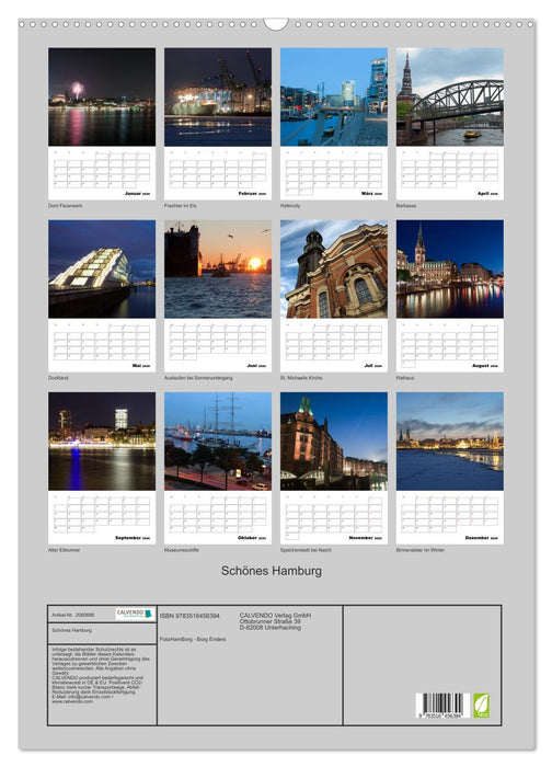 Schönes Hamburg (CALVENDO Wandkalender 2026)