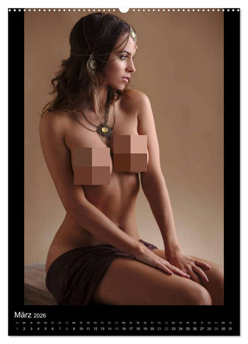 Adorned Nudes - Schmuck und Akt (CALVENDO Premium Wandkalender 2026)