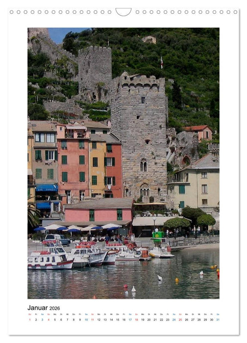 Weltkulturerbe Cinque Terre, Ligurien (CALVENDO Wandkalender 2026)