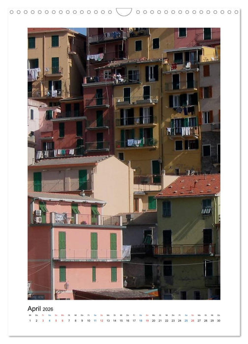 Weltkulturerbe Cinque Terre, Ligurien (CALVENDO Wandkalender 2026)