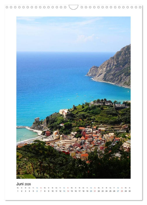 Weltkulturerbe Cinque Terre, Ligurien (CALVENDO Wandkalender 2026)
