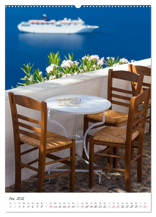 Insel des Lichts - Santorini (CALVENDO Premium Wandkalender 2026)