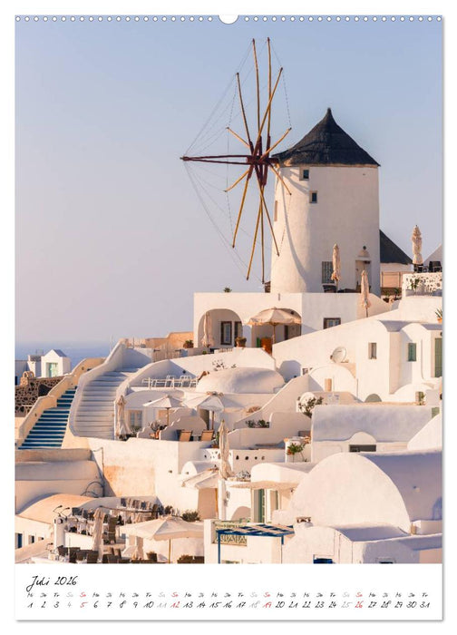 Insel des Lichts - Santorini (CALVENDO Premium Wandkalender 2026)