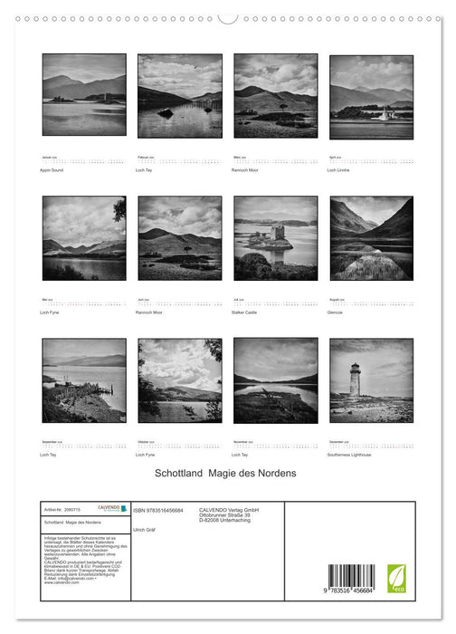 Schottland Magie des Nordens (CALVENDO Premium Wandkalender 2026)