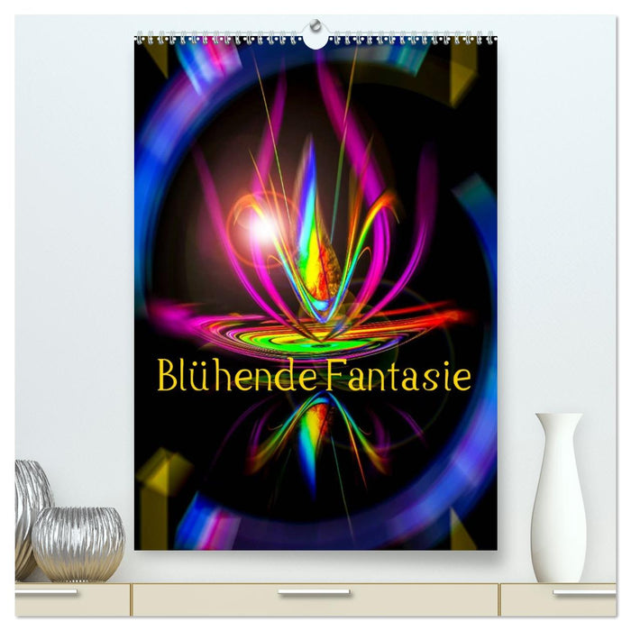 Blühende Fantasie - Digitalkunst (CALVENDO Premium Wandkalender 2026)