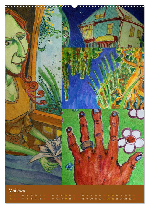 Thilia. Reise durch Mittelerde. Acrylmalerei von Michael Weiler. (CALVENDO Premium Wandkalender 2026)