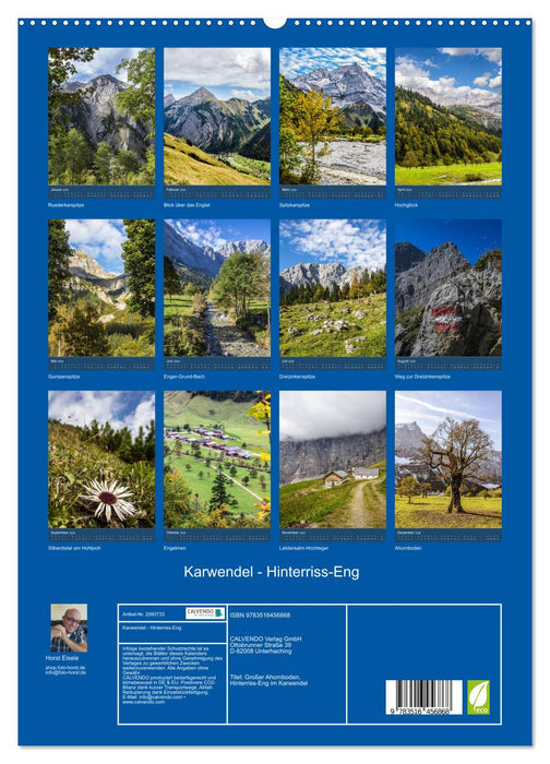Karwendel - Hinterriss-Eng (CALVENDO Premium Wandkalender 2026)
