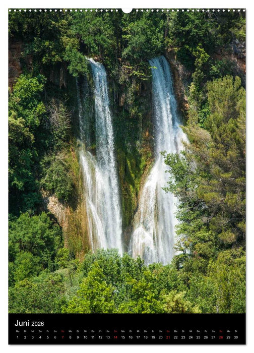 Wasserfälle in Deutschland, Frankreich und auf den Britischen Inseln (CALVENDO Wandkalender 2026)