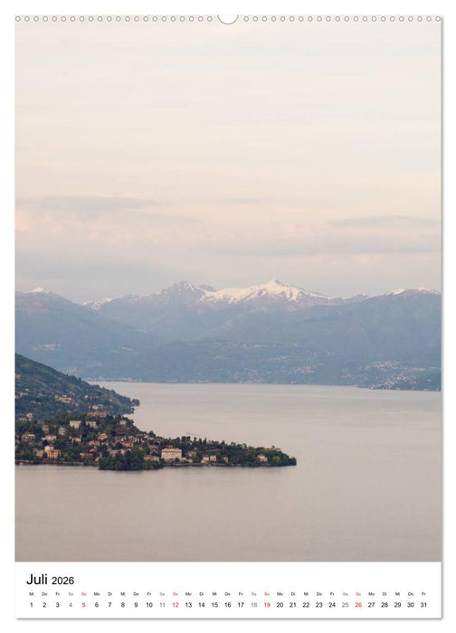 Lago Maggiore - Das Westufer (CALVENDO Premium Wandkalender 2026)
