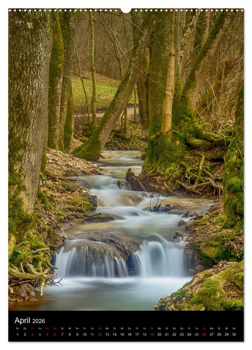 Wasserfälle in Deutschland, Frankreich und auf den Britischen Inseln (CALVENDO Premium Wandkalender 2026)