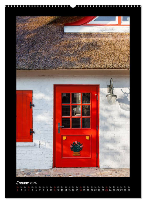 Türen - Meisterwerke aus Fischland, Darß und Zingst (CALVENDO Premium Wandkalender 2026)