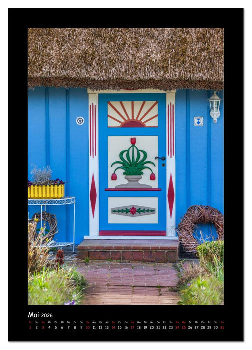 Türen - Meisterwerke aus Fischland, Darß und Zingst (CALVENDO Premium Wandkalender 2026)