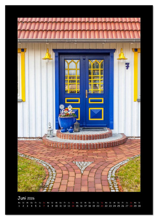 Türen - Meisterwerke aus Fischland, Darß und Zingst (CALVENDO Premium Wandkalender 2026)