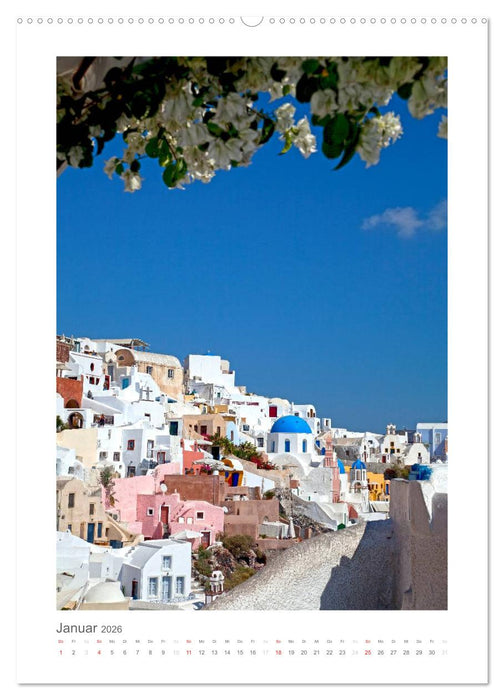SANTORINI - INSEL DES LICHTS (CALVENDO Wandkalender 2026)