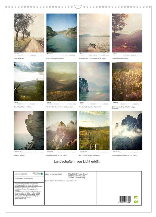 Landschaften, von Licht erfüllt (CALVENDO Wandkalender 2026)