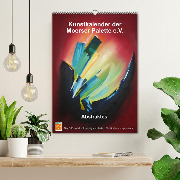 Kunstkalender der Moerser Palette e.V. - Abstraktes (CALVENDO Wandkalender 2026)