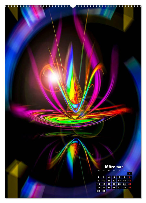 Blühende Fantasie - Digitalkunst (CALVENDO Wandkalender 2026)