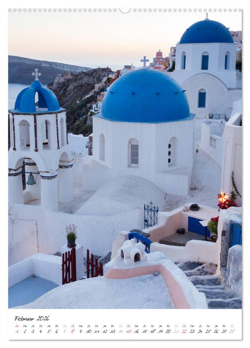 Insel des Lichts - Santorini (CALVENDO Wandkalender 2026)